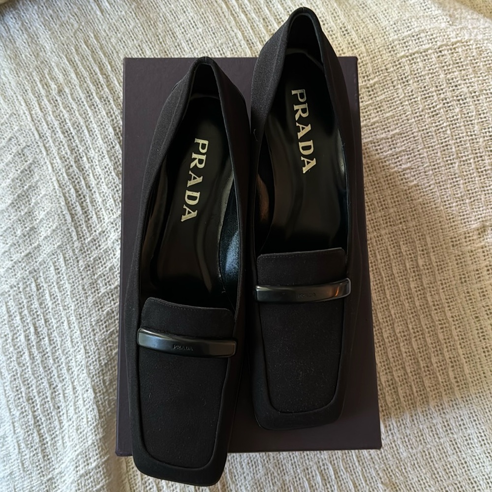 Prada new black flats